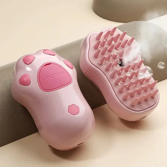 Brosse à Vapeur 3-en-1 pour Chiens & Chats – Toilettage Facile et Relaxant